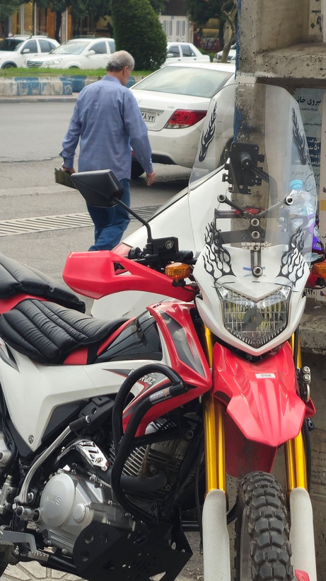 گارد جلو تریل پرواز gy200 طرح crf