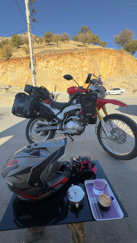 گارد جلو تریل پرواز gy200 طرح crf