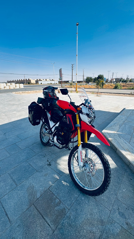گارد جلو تریل پرواز gy200 طرح crf